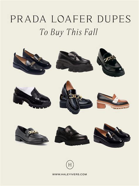 dupe mocassin prada|prada leather loafers dupes.